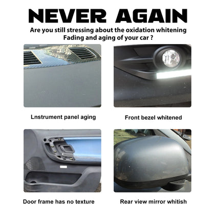 Homonth Car Care Equipment Plastic Restorer - Agente de Revestimento Descontaminador à Prova de Poeira para Limpeza de Botões de Bancos Interiores