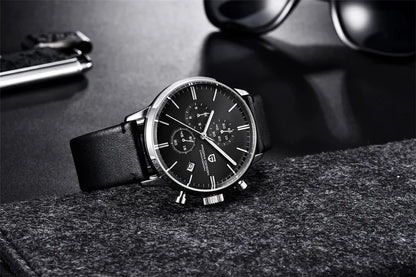 PAGANI DESIGN 2025 New Luxury Fashion Sapphire Japan VK67 Mens Watches Quartz Pointer Chronograph Waterproof Wrist Accessories