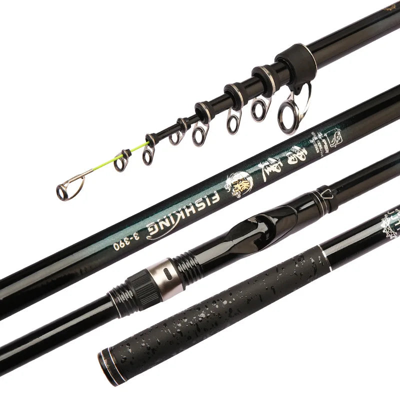2025 Upgrade Fast Performance Carbon Sea Rod for Carp Fishing New Model with Soft-Tipped Rock &amp; Rubber Handle for Bottom Fishing