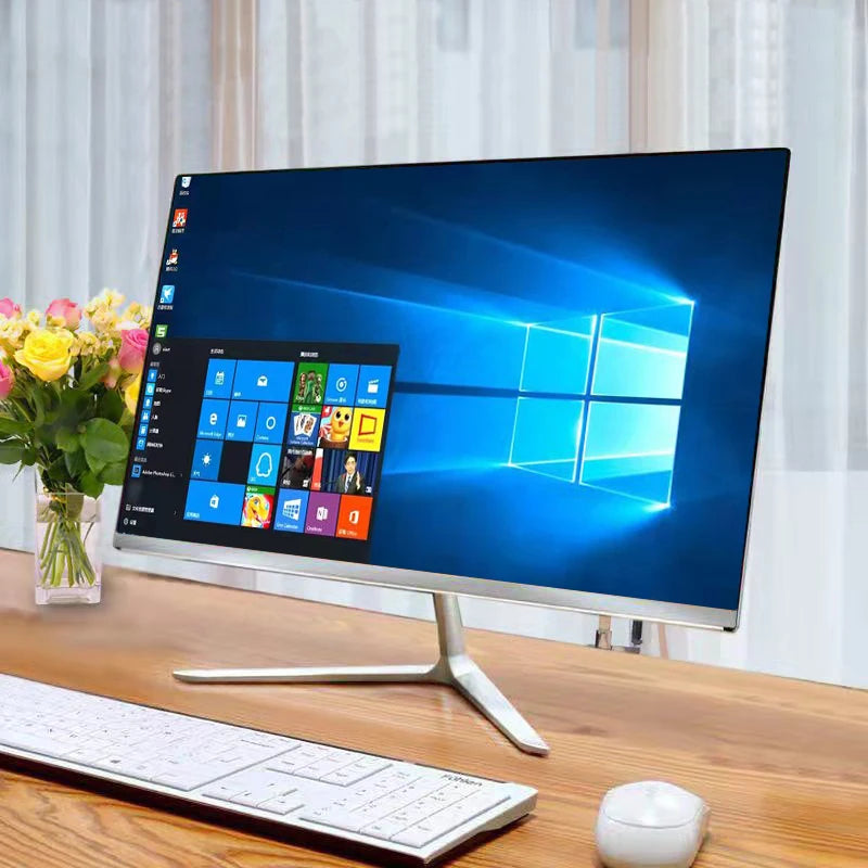 24"27''Inch Curved 8gb16gb32gb Ram 512 Gb Ssd Core I7 I5 I3 Processor All in One Desktop Computer All in One Pc for Supermarket