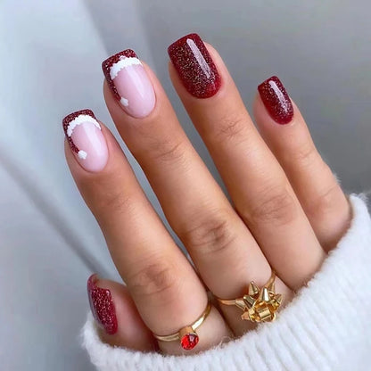 W812 Cat Eye Press-On ABS False Nails Trendy Wholesale Lot with Magnetic Effect Butterfly Design for Fingers Beauty Product