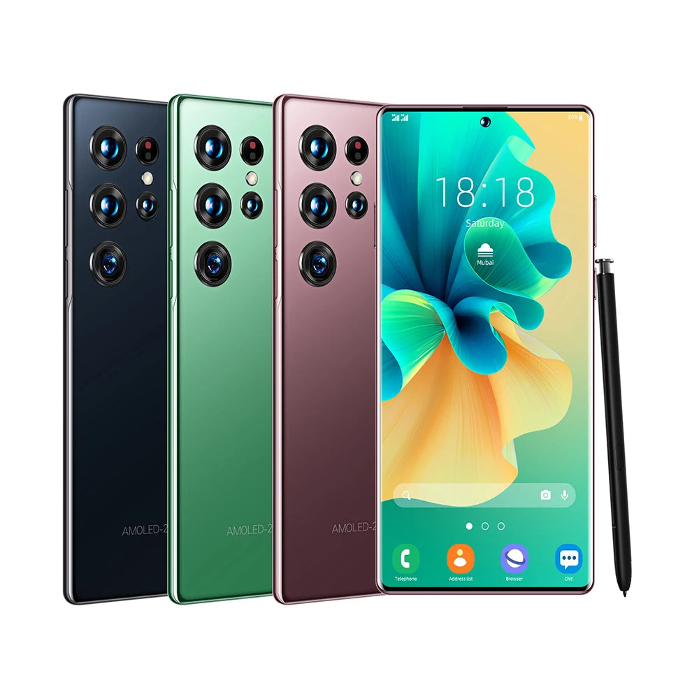 Smartphone S23 Ultra de 6,8 polegadas com Android 8.1, processador quad-core, ligação LTE, ecrã HD e 3+64 GB de armazenamento a um preço acessível.