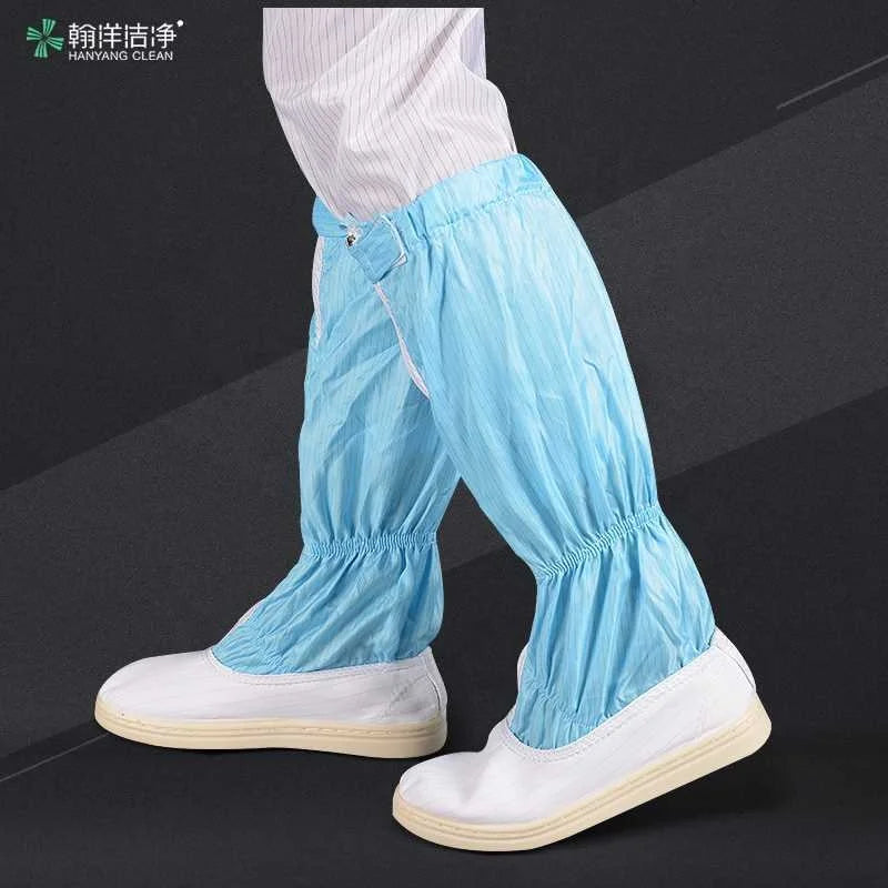 H-3517 Cleanroom Unisex PVC Outsole Autoclavable Anti-static Sterile Esd Boot Shoes for Medical Pharmaceutical Factory