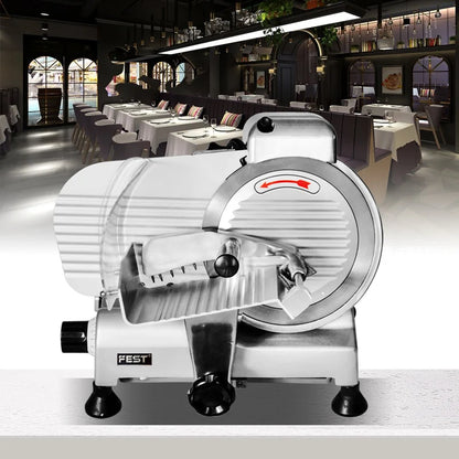 250mm Blade Meat Slicing Mini Slicer Machine 110V/220V Adjustable
