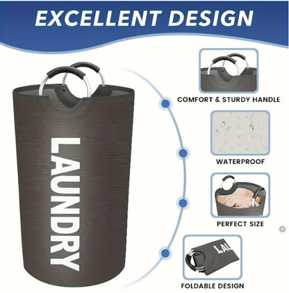 Laundry Room Bathroom Waterproof Storage Dirty Clothes Baskets Toy Boxes Large Capacity Foldable Laundry Basket With Handle