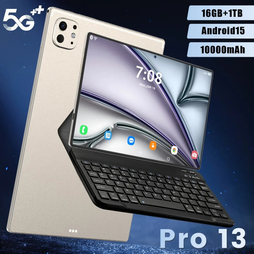 Hot Selling 10.1 Inch Pad Pro 13 Octa Core Android 15 Ram 8gb Rom 128Gb Tablet With Sim Card Business Tablet for Professional