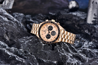 PAGANI DESIGN 2025 New Moon Watch For Men Quartz Multifunction Chronograph Sports Mens Watches Top Brand Luxury Sapphire Mirror