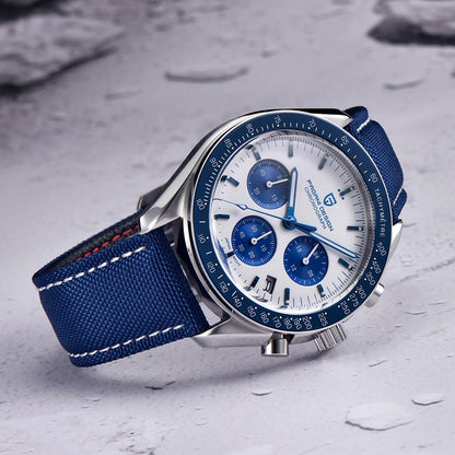 PAGANI DESIGN 2025 New Moon Watch For Men Quartz Multifunction Chronograph Sports Mens Watches Top Brand Luxury Sapphire Mirror