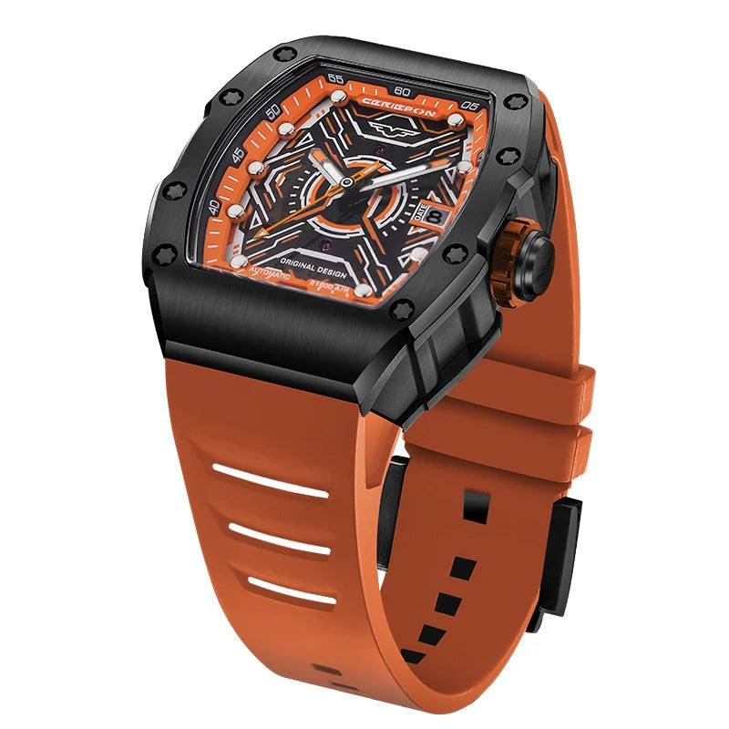 New Luxury Brand Original Mens Automatic Watch for Men Hollow Pagani Designs Chronograph Waterproof Man Mechanical Watches Reloj