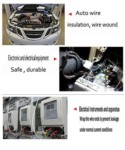 Fita adesiva de tecido Coroplast resistente ao calor e retardante de chamas, com 15 metros de comprimento, para proteção de cablagens e cablagem automóvel.