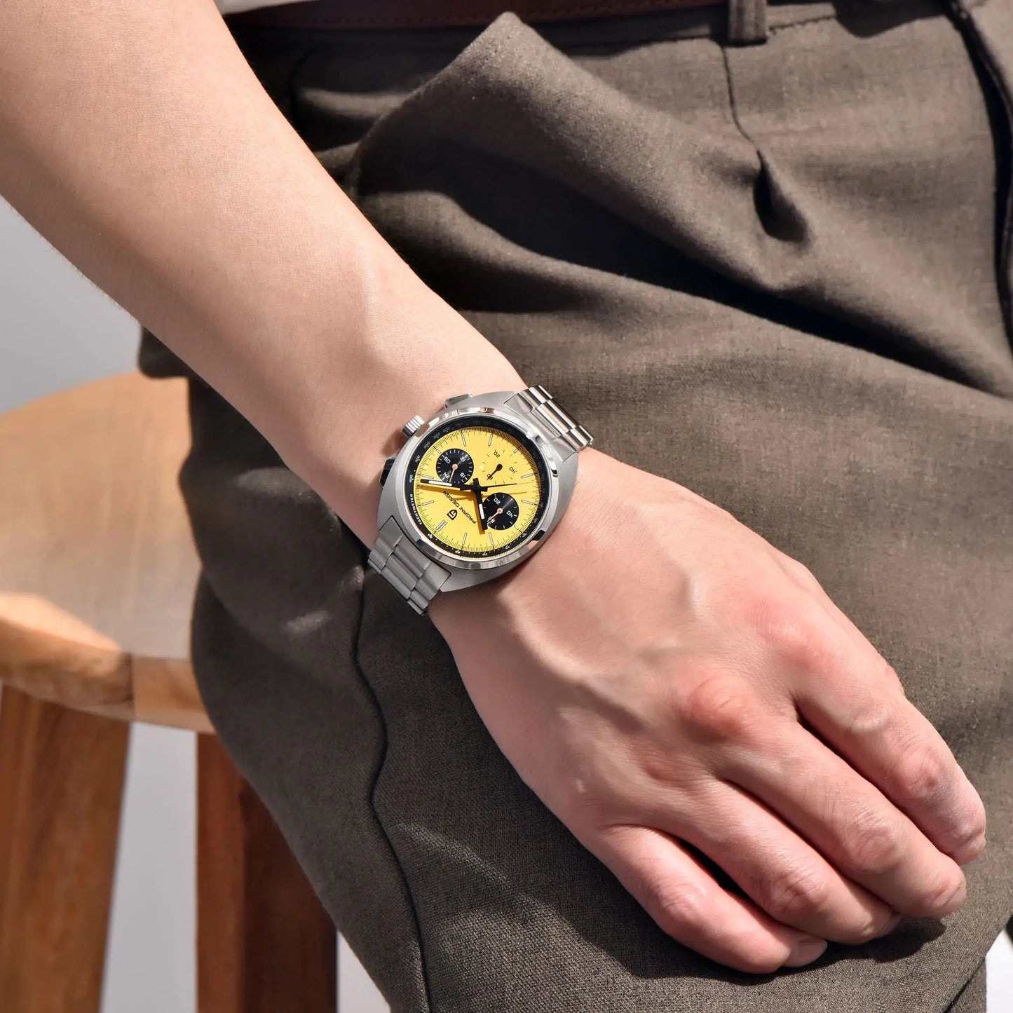 PAGANI DESIGN 2025 New Pilot Luxury Quartz Watch For Men Sport Chronograph AR Sapphire crystal Stainless steel Wrist watches Men