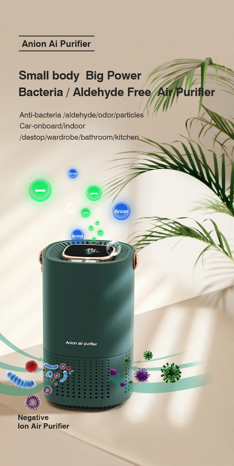 A8 Air Purifier for Home
