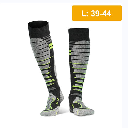 GTUBIKE 1 Pair Merino Wool Winter Men Warm Ski Socks Thicker Sports Snowboard Cycling Soccer Socks High Elastic Thermal Socks