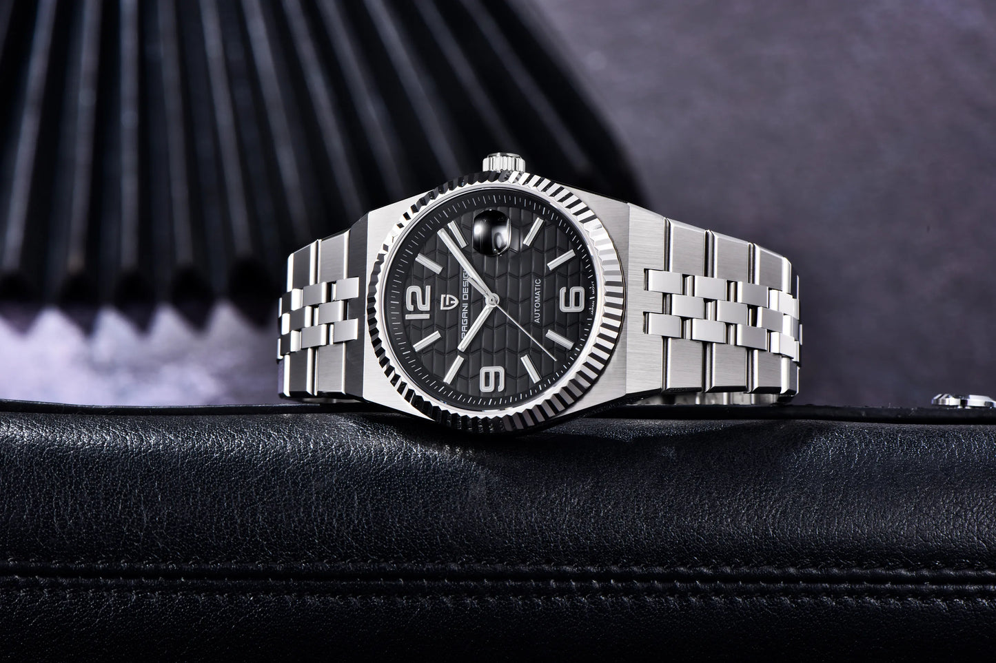 PAGANI DESIGN 2025 New Men's Watches 3D Rhombus Dial Luxury Automatic Watch For Men MIYOTA 8215 Movt Mechanical Wrist watch Men