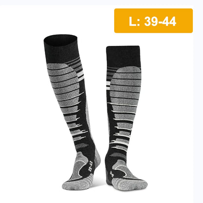 GTUBIKE 1 Pair Merino Wool Winter Men Warm Ski Socks Thicker Sports Snowboard Cycling Soccer Socks High Elastic Thermal Socks