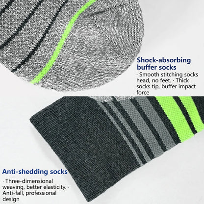 GTUBIKE 1 Pair Merino Wool Winter Men Warm Ski Socks Thicker Sports Snowboard Cycling Soccer Socks High Elastic Thermal Socks