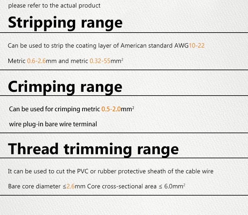 8-in-1 Stripping Pliers with Voltage Tester Versatile Wire Stripping Pliers with Electricity Measurement Cutting Crimping Pliers