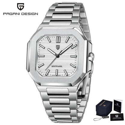 2025 New PAGANI DESIGN Top Brand Men Quartz Watches Luxury Sapphire Glass AR Coated Business Watch Japan VH31 Luminous Watch Men