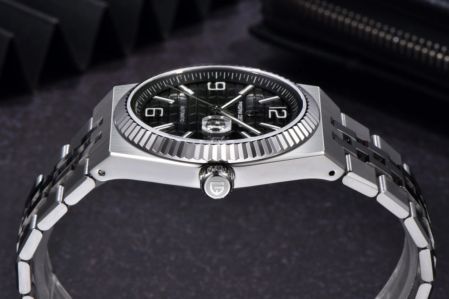 PAGANI DESIGN 2025 New Men's Watches 3D Rhombus Dial Luxury Automatic Watch For Men MIYOTA 8215 Movt Mechanical Wrist watch Men