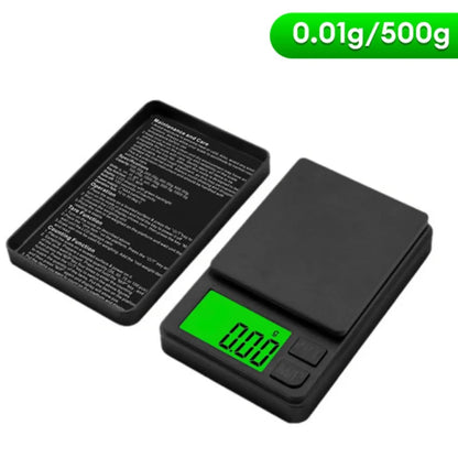 Balança de bolso de precisão 1000g x 0,1g - Balança digital em gramas, para alimentos, joias e onças/grãos com visor LCD retroiluminado - Mini balança para viagens