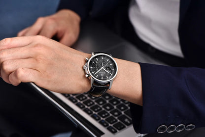 2025 New Men's Watch BENYAR Luxury Quartz Watches For Man Fashion Man Gifts Complete Calendar Top PU Leather Sport Watches Clock