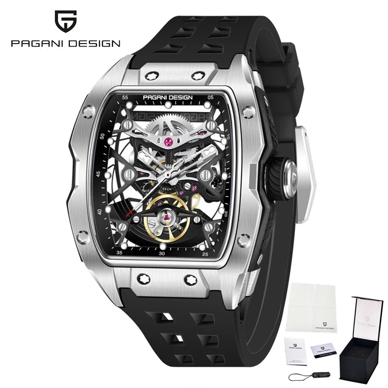 PAGANI DESIGN new hollowed out mechanical automatic watch waterproof luminous watch luxurious top-level trendy watches for man