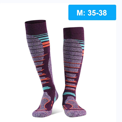 GTUBIKE 1 Pair Merino Wool Winter Men Warm Ski Socks Thicker Sports Snowboard Cycling Soccer Socks High Elastic Thermal Socks