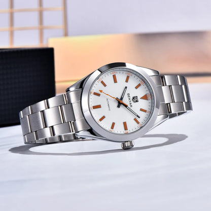 2025 New BENYAR Men's Watches Top Luxury Automatic Watch For Men Mechanical Wristwatches Stainless Steel Luminous Clock With Box