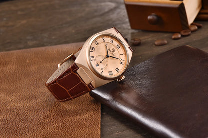 BENYAR Men's Watches Retro Dial Quartz Watch For Men Luxury 40MM Military Leather Original Watches Waterproof Clock Reloj Hombre