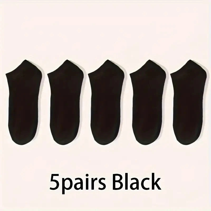 5/10-Pack Unisex Comfort-Fit Ankle Socks For All, Breathable & Lightweight - Ideal For Sports & Daily Wear