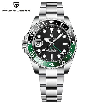 PAGANI DESIGN Top Brand 100M Waterproof Automatic Mechanical NH34 Watch 316L Stainless Steel Men's Watch PD-1662 reloj hombre