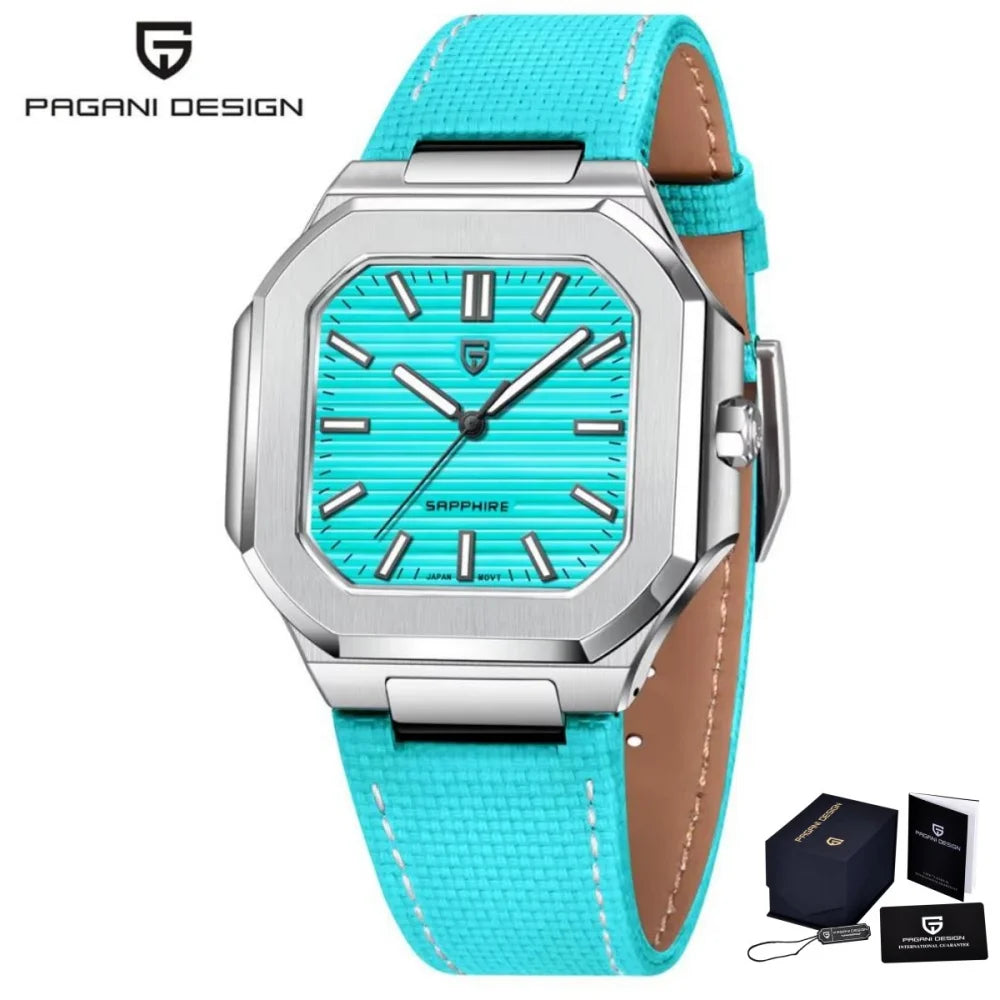2025 New PAGANI DESIGN Top Brand Men Quartz Watches Luxury Sapphire Glass AR Coated Business Watch Japan VH31 Luminous Watch Men