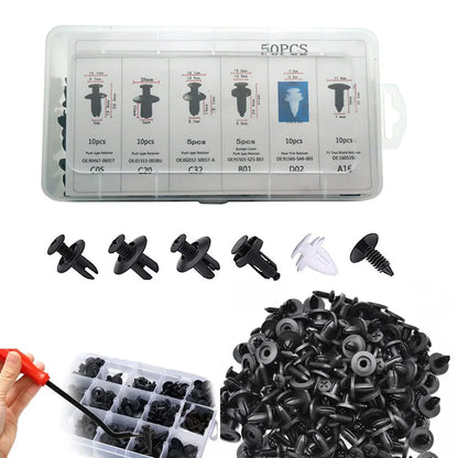 Auto Fastener Clip Mixed Car Body Push Retainer Pin Rivet Bumper Door Trim Panel Fastener Kit Car Clips Box or Bag packaging