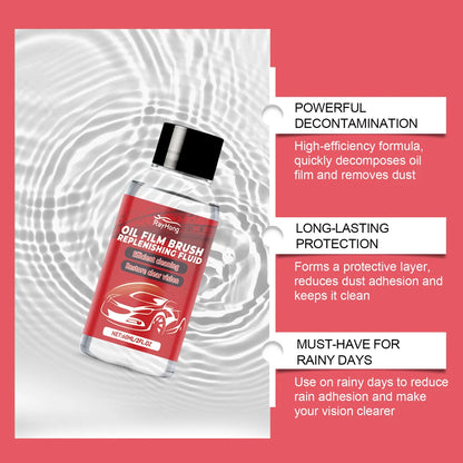 Glass Cleaning Board with Glass Oil Refill Universal Glass Cleaning Wipe Board Dust Remover Automobile Windshield Wiper Tools