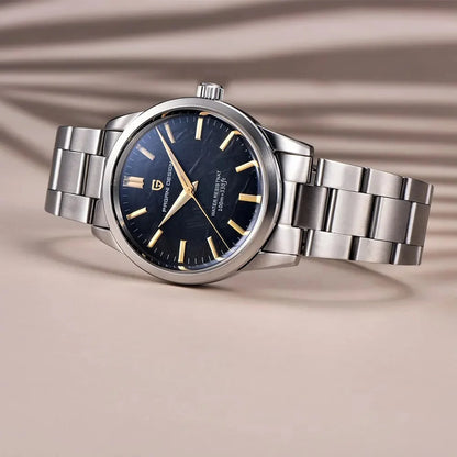 PAGANI DESIGN 40MM Meteorite dial Men Quartz Watches Luxury Business Sapphire 316L Stainless Steel 100M Waterproof Watch For Men