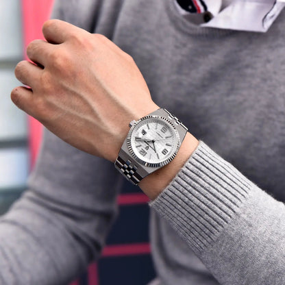 PAGANI DESIGN 2025 New Men's Watches 3D Rhombus Dial Luxury Automatic Watch For Men MIYOTA 8215 Movt Mechanical Wrist watch Men