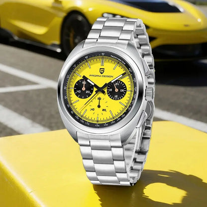 PAGANI DESIGN 2025 New Pilot Luxury Quartz Watch For Men Sport Chronograph AR Sapphire crystal Stainless steel Wrist watches Men