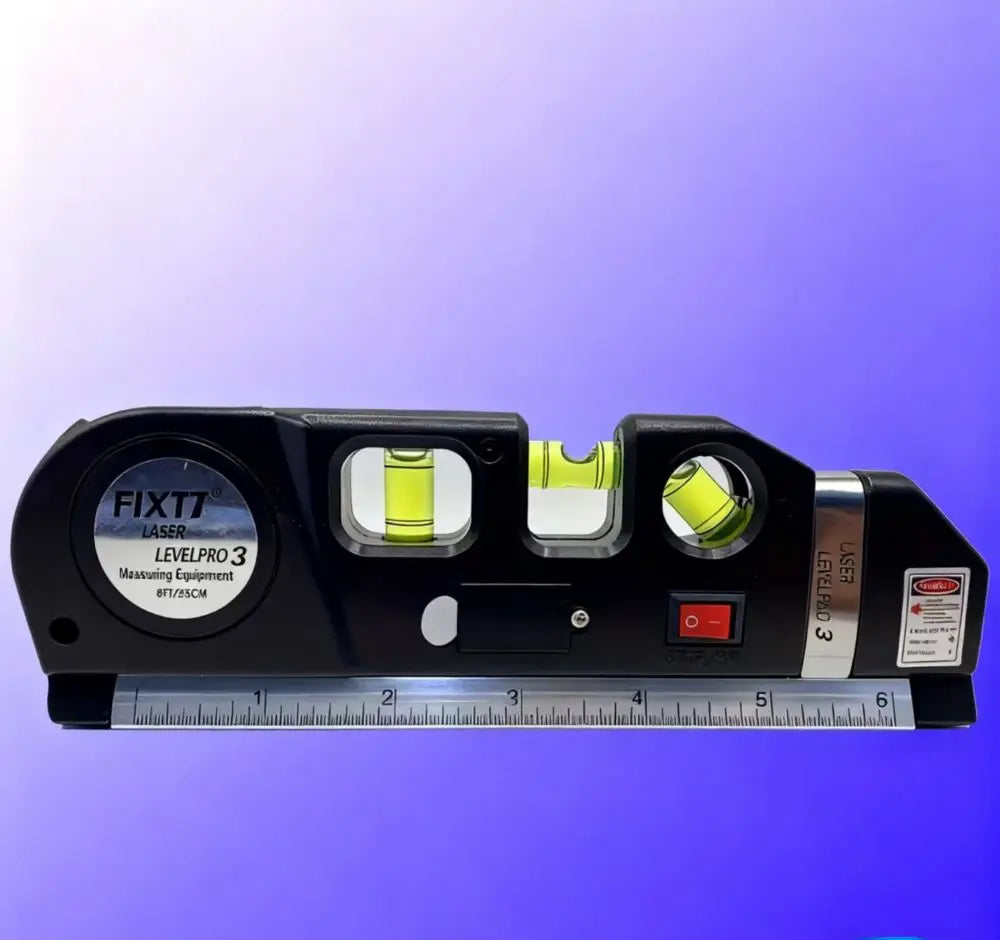 Easy to Use Laser Level Line Tool Multipurpose Laser Level Kit Standard Cross Line Lase 8 Feet Measure Tape Ruler