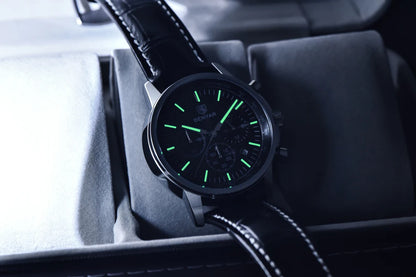 2025 New BENYAR Men's Watches Top Luxury Quartz Wristwatches Chronograph Watch For Man Waterproof Leather Sports Men Gift Clock