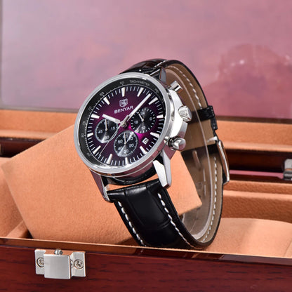 2025 New Men's Watch BENYAR Luxury Quartz Watches For Man Fashion Man Gifts Complete Calendar Top PU Leather Sport Watches Clock