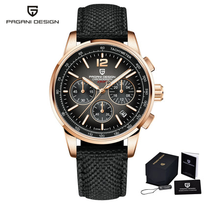 PAGANI DESIGN 2024 New Luxury Fashion Casual Men Quartz Watches VK63 100M Water Resistant Sapphire Glass Stainless Steel Watches