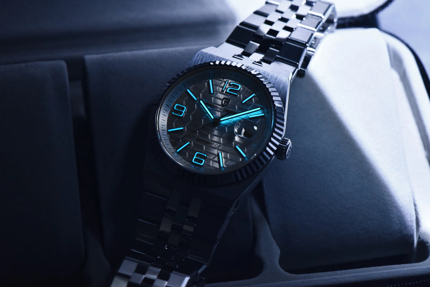 PAGANI DESIGN 2025 New Men's Watches 3D Rhombus Dial Luxury Automatic Watch For Men MIYOTA 8215 Movt Mechanical Wrist watch Men