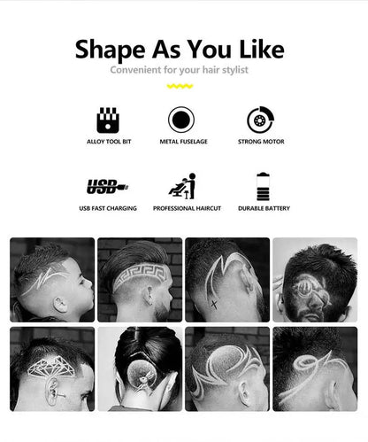 Máquina de cortar cabelo retro T9 original, aparador para casacos, máquina de barbear elétrica para homem, lâmina profissional para zonas sensíveis.