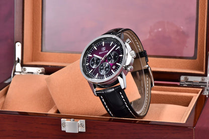 2025 New BENYAR Men's Watches Top Luxury Quartz Wristwatches Chronograph Watch For Man Waterproof Leather Sports Men Gift Clock