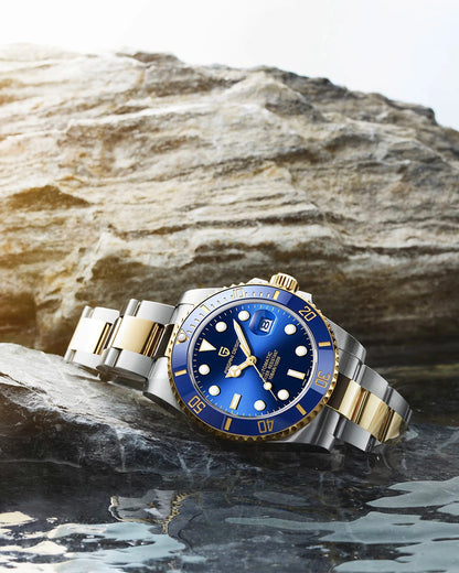 2024 New PAGANI DESIGN 43MM Men Mechanical Watches Luxury Ceramic Bezel 120 Clicks Automatic Watch 100M Waterproof Watch for Men