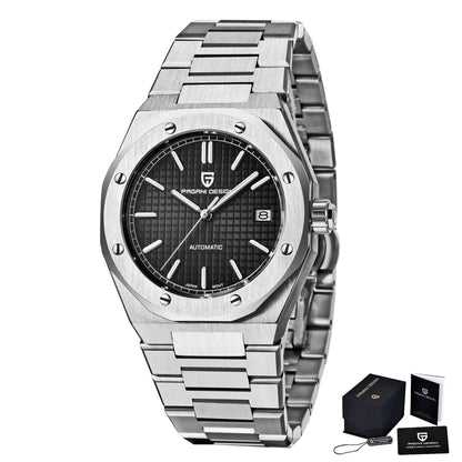 PAGANI DESIGN 2025 New 8215 Men's Automatic Mechanical Watch 40MM Sapphire Stainless Steel Waterproof 10Bar reloj hombre