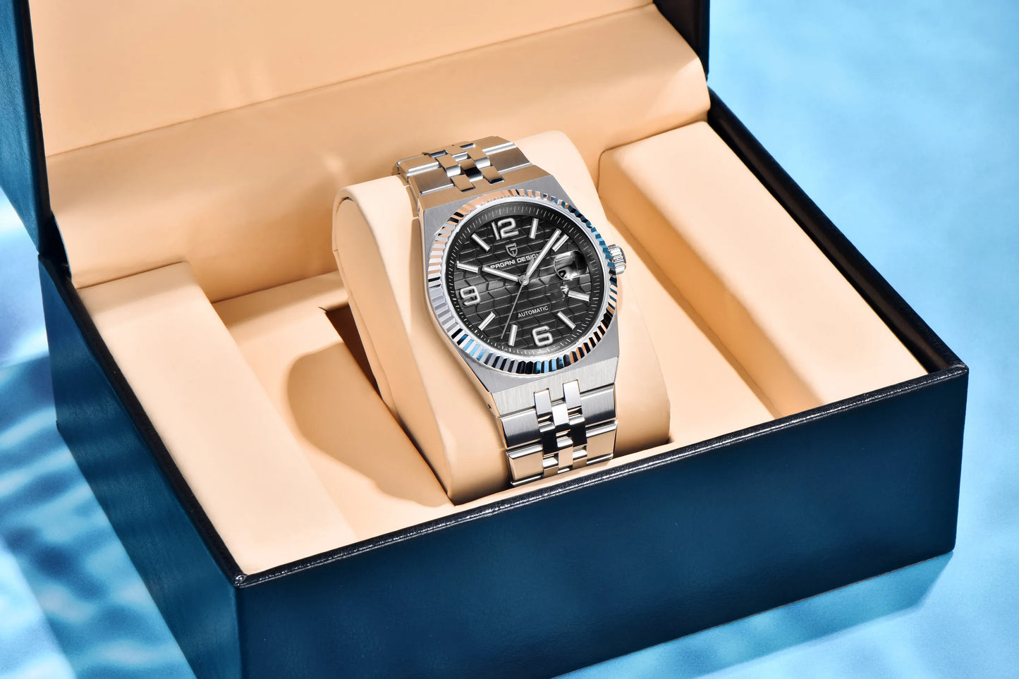 PAGANI DESIGN 2025 New Men's Watches 3D Rhombus Dial Luxury Automatic Watch For Men MIYOTA 8215 Movt Mechanical Wrist watch Men