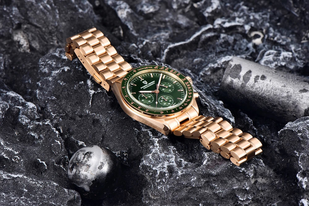 PAGANI DESIGN 2025 New Moon Watch For Men Quartz Multifunction Chronograph Sports Mens Watches Top Brand Luxury Sapphire Mirror