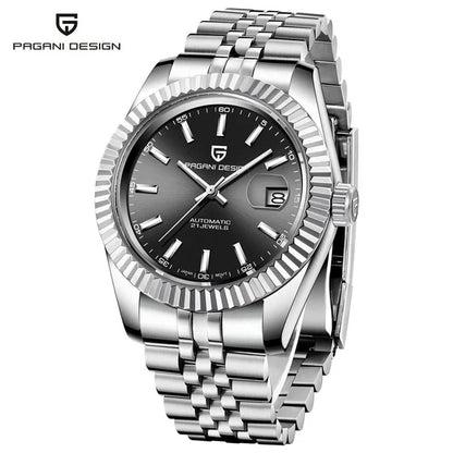 PAGANI DESIGN Man Mechanical Watch Top Brand Luxury Automatic Watch Stainless Steel 100m Waterproof Watch Men Clock Reloj Hombre