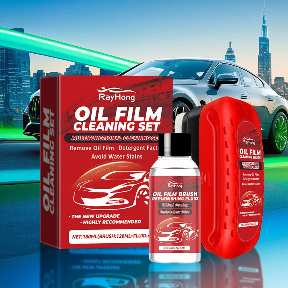Glass Cleaning Board with Glass Oil Refill Universal Glass Cleaning Wipe Board Dust Remover Automobile Windshield Wiper Tools
